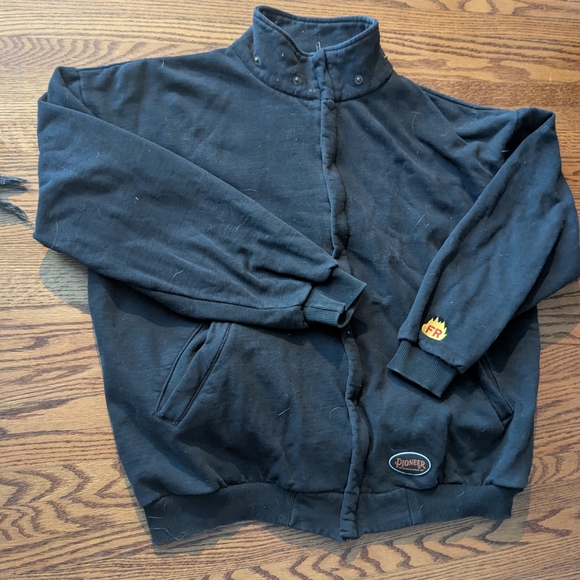 PIONEER Black Bomber Jacket - Picture 3 of 5